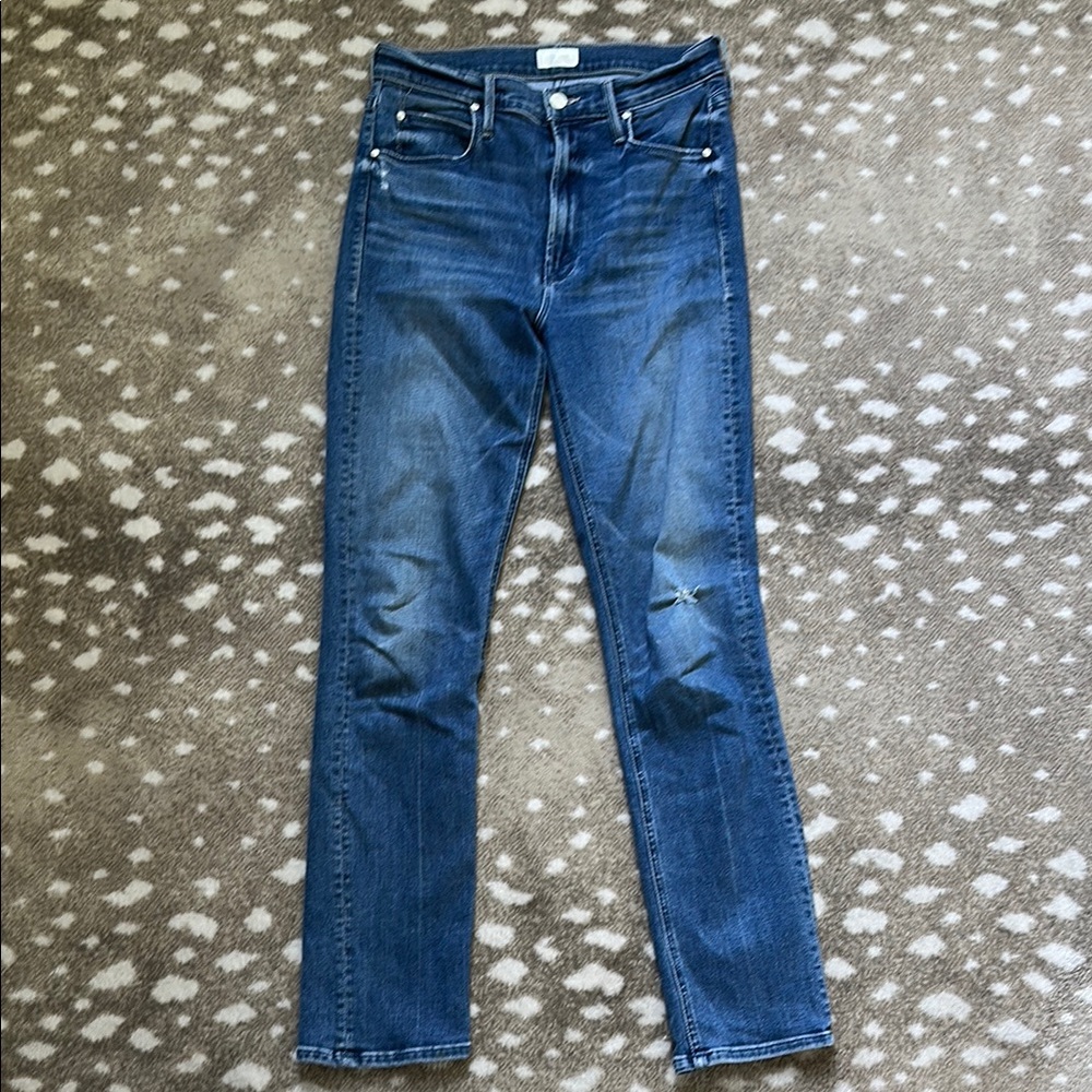 MOTHER Dazzler Hover slim straight leg